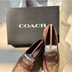 Coach Brown and Tan Women's Loafers